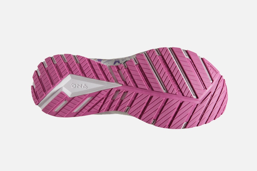 Brooks Running Shoes Womens White/Pink - Revel 4 Road - 2847-WEHNV